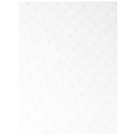 CARNATION HOME FASHIONS Carnation Home Fashions FSC-L-21 Lauren Dobby Fabric Shower Curtain - White FSC-L/21